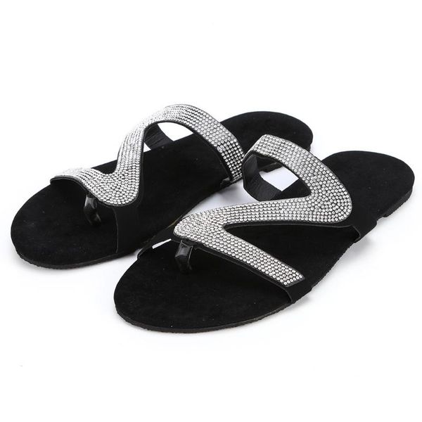 slippers 2020 summer autumn new women's casual solid crystal roman plus-size flat slippers sandals shoes letter women shoes #e, Black
slippers 2020 summer autumn new women's casual solid crystal roman plus-size flat slippers sandals shoes letter women shoes #e, Black