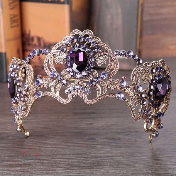 purple crystal rhinestone bride crown bridal queen princess tiaras wedding headpiece hair jewelry accessories bh, Golden;white
purple crystal rhinestone bride crown bridal queen princess tiaras wedding headpiece hair jewelry accessories bh, Golden;white