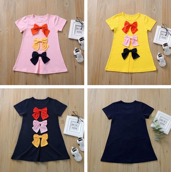 girls t shirts skirt bowknot cute girl princess dress kids clothes dress summer short sleeve long t-shirt candy color child boutique cz409, Red;yellow
girls t shirts skirt bowknot cute girl princess dress kids clothes dress summer short sleeve long t-shirt candy color child boutique cz409, Red;yellow