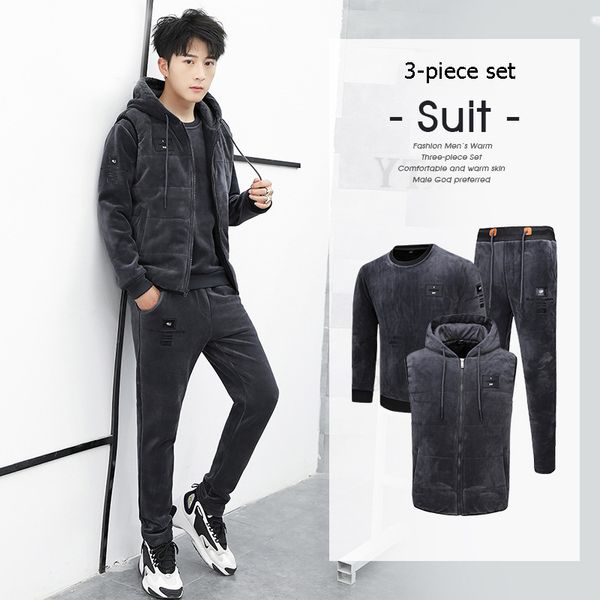 winter men's sportswear comprehensive sports suit warm gold velvet vest jacket pants three-piece sporting suit large size 4xl, White;black
winter men's sportswear comprehensive sports suit warm gold velvet vest jacket pants three-piece sporting suit large size 4xl, White;black