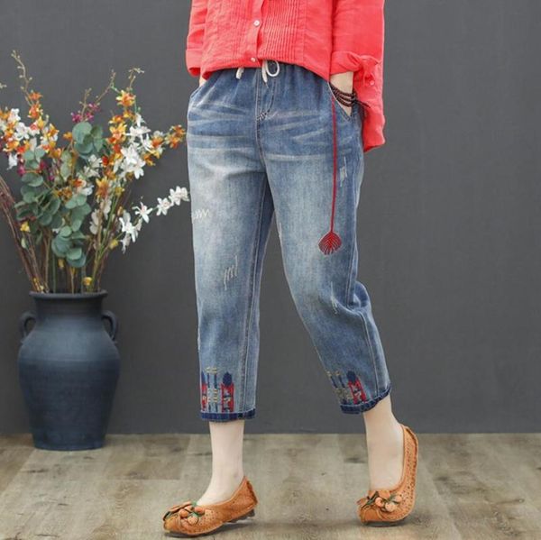 spring autumn jeans women fashion vintage cartoon embroidery denim jeans female casual loose harem pants r664, Blue
spring autumn jeans women fashion vintage cartoon embroidery denim jeans female casual loose harem pants r664, Blue