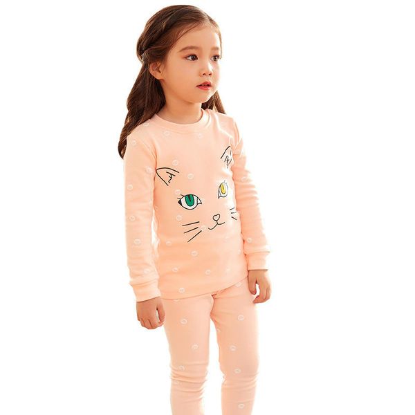 children's winter long sleeve pajamas girls cute cat print underwear suit sleepwear home wear nightwear, Blue;red
children's winter long sleeve pajamas girls cute cat print underwear suit sleepwear home wear nightwear, Blue;red