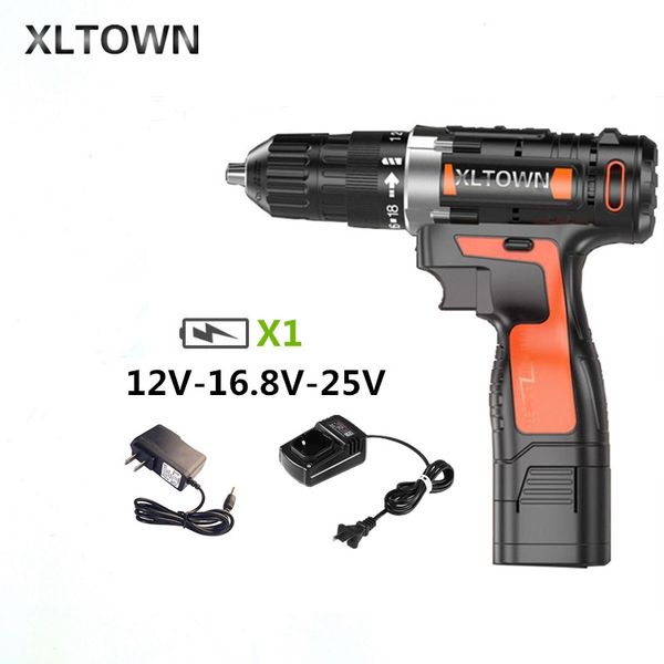 xltown 12/16.8/25v electric drill high-end cordless drill multi-function rechargeable lithium battery electric screwdriver tools
xltown 12/16.8/25v electric drill high-end cordless drill multi-function rechargeable lithium battery electric screwdriver tools