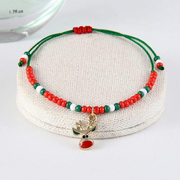 popular multicolor seed beads enameled father christmas charm bracelet for gift, Golden;silver
popular multicolor seed beads enameled father christmas charm bracelet for gift, Golden;silver
