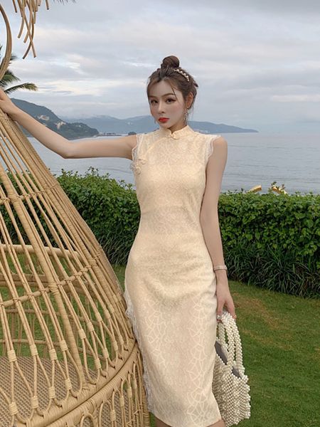 2019summer lace female mandarin collar hollow carved lace qipao elegant chinese bride wedding dress lady long vintage cheongsam, Red
2019summer lace female mandarin collar hollow carved lace qipao elegant chinese bride wedding dress lady long vintage cheongsam, Red