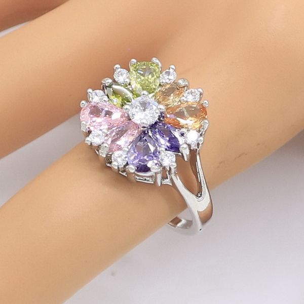 multicolor zircon silver color ring for women bridal weeding party jewelry birthday gift, Slivery;golden
multicolor zircon silver color ring for women bridal weeding party jewelry birthday gift, Slivery;golden