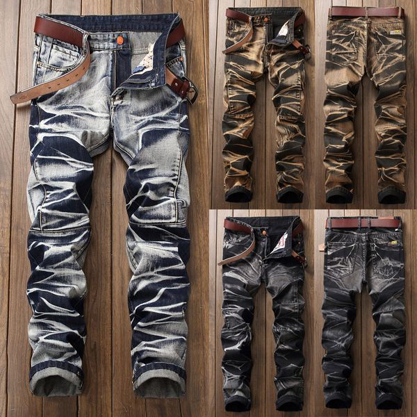 fashion men straight jeans stretchy pant skinny jeans floral pant casual bike long men, Blue
fashion men straight jeans stretchy pant skinny jeans floral pant casual bike long men, Blue