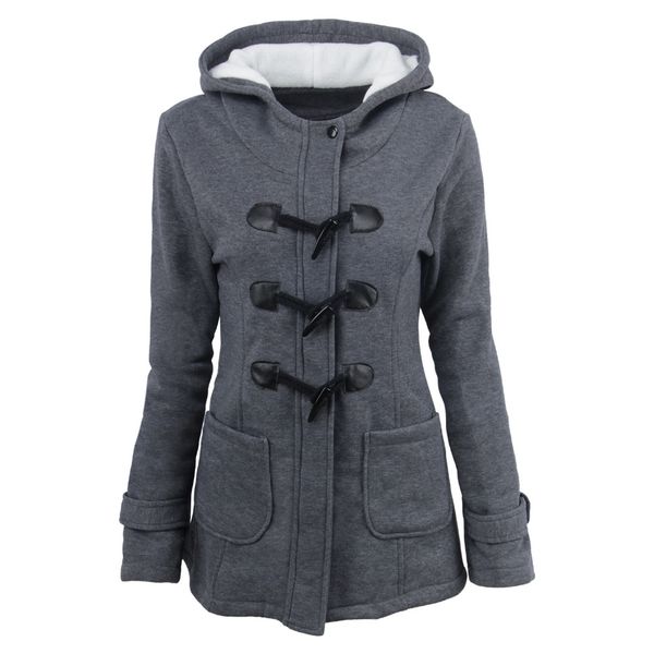 women's down & parkas women causal coat2021 spring autumn overcoat female hooded coat zipper horn button outwear jacket casaco feminino, Black
women's down & parkas women causal coat2021 spring autumn overcoat female hooded coat zipper horn button outwear jacket casaco feminino, Black