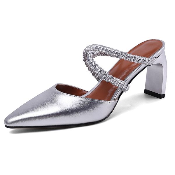 women sandals new 2020 sumner genuine cow leather high heels pointed toe balck silver shoes woman dress party office pumps, Black
women sandals new 2020 sumner genuine cow leather high heels pointed toe balck silver shoes woman dress party office pumps, Black