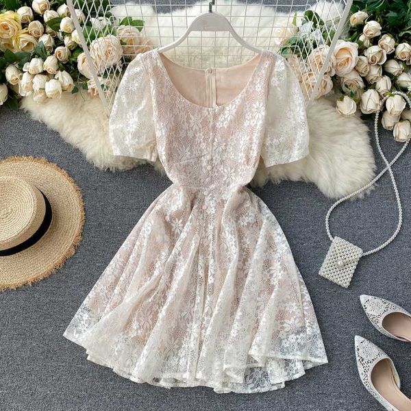 summer women lace dress fashion ladies fairy dress preppy sweet lace short puff sleeve crochet a-line mini pullover, Black;gray
summer women lace dress fashion ladies fairy dress preppy sweet lace short puff sleeve crochet a-line mini pullover, Black;gray