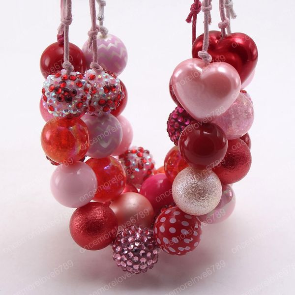 fashion love heart beads necklace baby girls chunky bubblegum adjustable rope necklace for kids valentine's day jewelry, Silver
fashion love heart beads necklace baby girls chunky bubblegum adjustable rope necklace for kids valentine's day jewelry, Silver