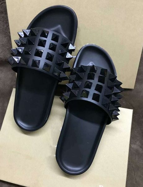 donna studded flat shoes designer willow nails soft bottom rubber slippers men flat slippers, Black
donna studded flat shoes designer willow nails soft bottom rubber slippers men flat slippers, Black