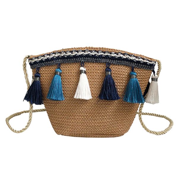 women vintage tassel weaving shoulder bag crossbody bag girls summer beach bohemian straw handbag #yj
women vintage tassel weaving shoulder bag crossbody bag girls summer beach bohemian straw handbag #yj
