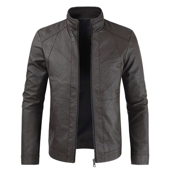 men autumn fashion casual motorcycle pu leather jacket coat men faux leather jaqueta de couro masculina coat jackets, Black
men autumn fashion casual motorcycle pu leather jacket coat men faux leather jaqueta de couro masculina coat jackets, Black