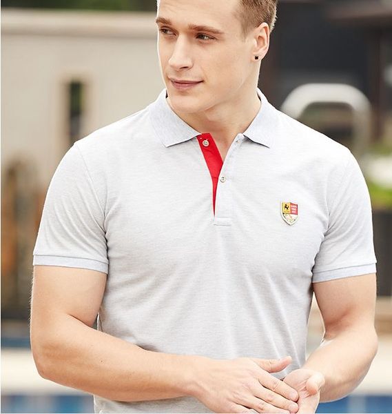 2019 new mens pure multicolors fashionable embroidery lapel european and american style new style, White;black
2019 new mens pure multicolors fashionable embroidery lapel european and american style new style, White;black