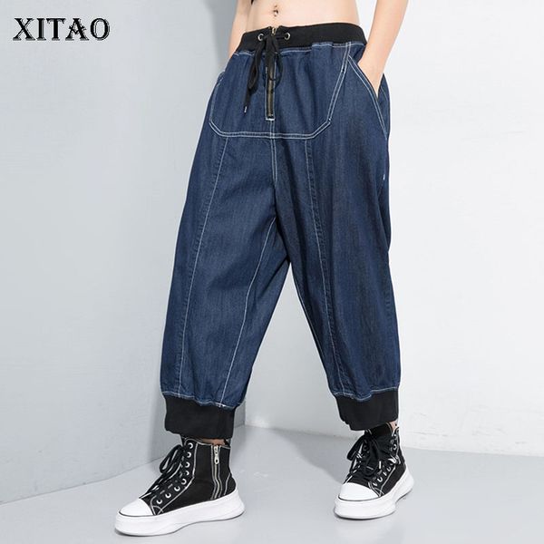 xitao loose pocket jeans women fashion new 2019 autumn pocket elastic waist elegant small fresh casual wide leg pants wld2518, Blue
xitao loose pocket jeans women fashion new 2019 autumn pocket elastic waist elegant small fresh casual wide leg pants wld2518, Blue