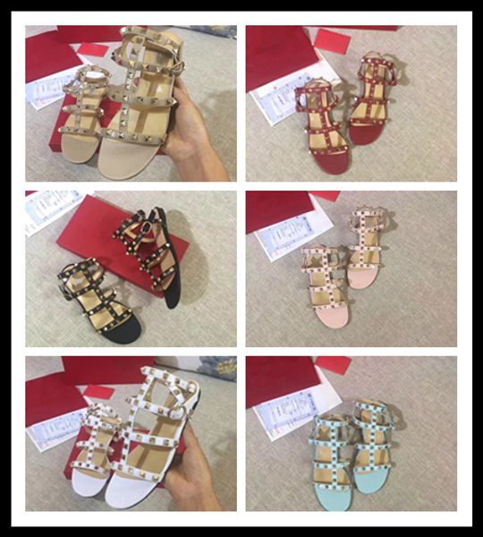 original box rainbow color gladiator sandals women rivets flip flops t strap-sandals ankle belt roman shoes, Black
original box rainbow color gladiator sandals women rivets flip flops t strap-sandals ankle belt roman shoes, Black