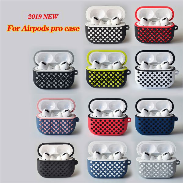 mix color cooling hole earphone case for airpods pro 3 soft silicone protective cover with hook for apple headphone
mix color cooling hole earphone case for airpods pro 3 soft silicone protective cover with hook for apple headphone