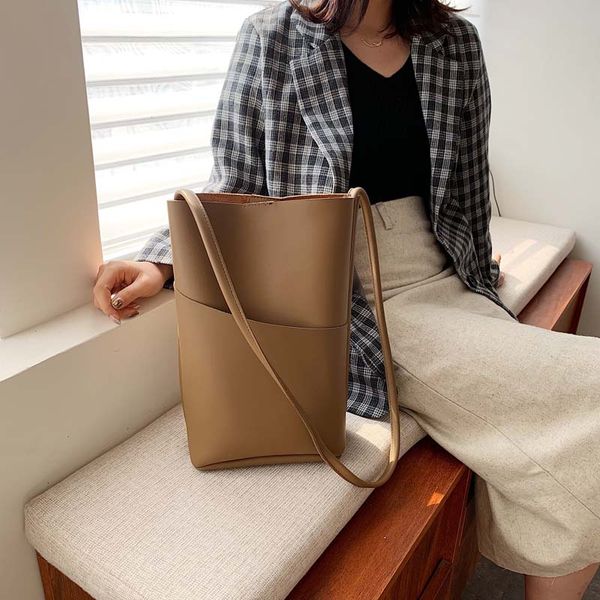 woman youth shoulder bag female literary simple messenger bag set fashion lady bucket imitation leather khaki
woman youth shoulder bag female literary simple messenger bag set fashion lady bucket imitation leather khaki