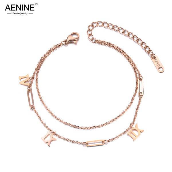 aenine double layers vintage roman numeral charm bracelet jewelry rose gold titanium steel chain & link women's bracelet ab19050, Golden;silver
aenine double layers vintage roman numeral charm bracelet jewelry rose gold titanium steel chain & link women's bracelet ab19050, Golden;silver