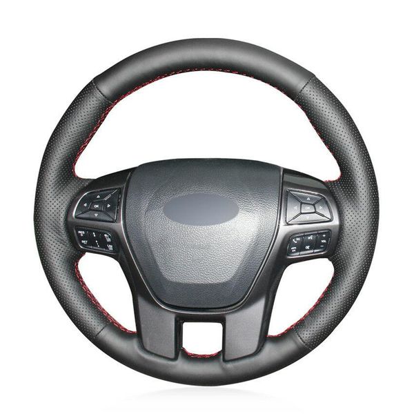for ford ranger everest hand-sewn steering wheel cover black artificial leather
for ford ranger everest hand-sewn steering wheel cover black artificial leather