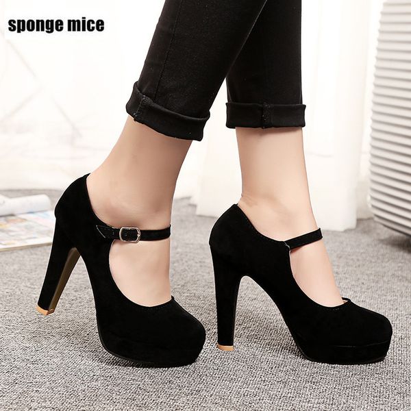 2020 mary janes new women ol high heels black flock women pumps female platform winter thick with autumn round single shoes
2020 mary janes new women ol high heels black flock women pumps female platform winter thick with autumn round single shoes
