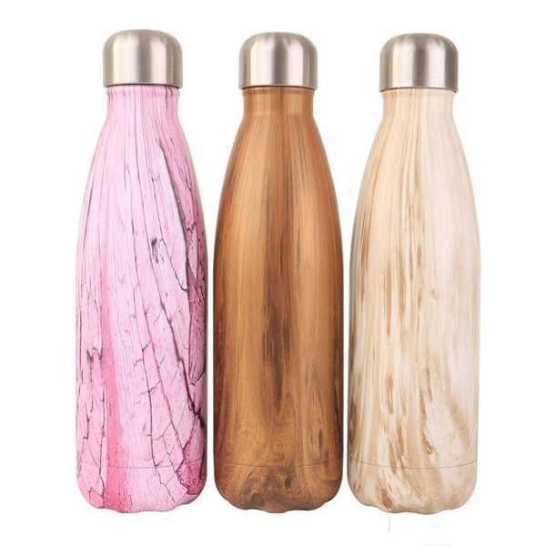 creative design wood grain style 304 stainless steel double wall vacuum insulated water bottle for outdoor sports
creative design wood grain style 304 stainless steel double wall vacuum insulated water bottle for outdoor sports