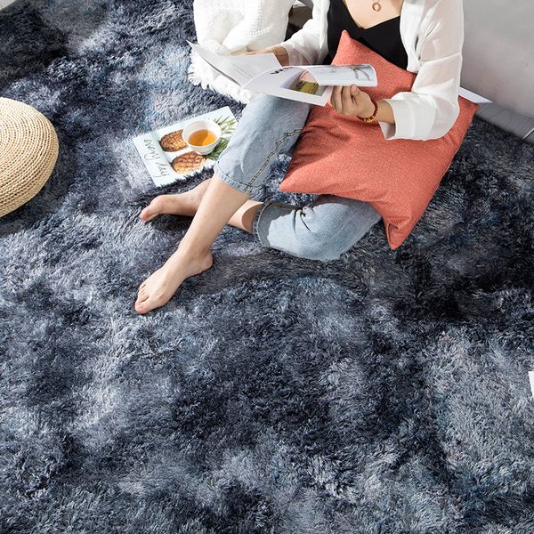 nordic style long hair fashion bedroom carpet bay window bedside mat washable personality blanket gradient color living room rug
nordic style long hair fashion bedroom carpet bay window bedside mat washable personality blanket gradient color living room rug