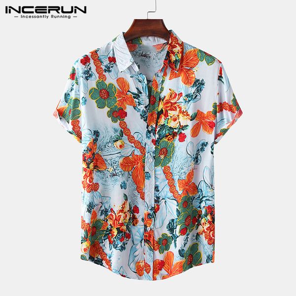 summer floral printed shirt men short sleeve casual cotton lapel breathable mens hawaiian shirts streetwear beach camisa incerun, White;black
summer floral printed shirt men short sleeve casual cotton lapel breathable mens hawaiian shirts streetwear beach camisa incerun, White;black