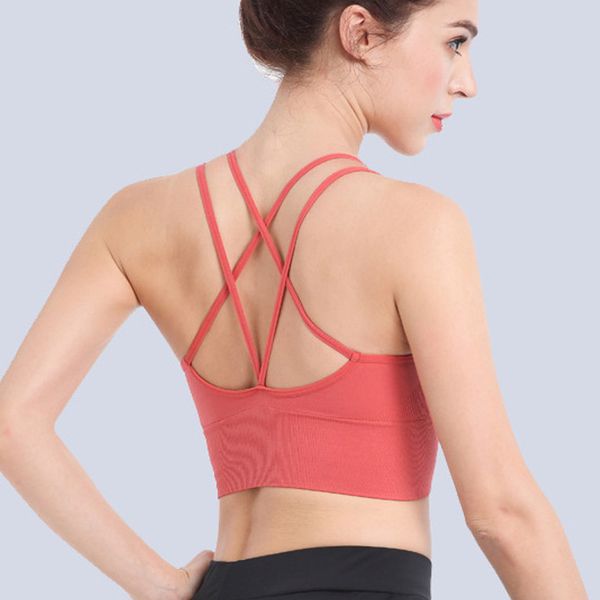 women cross yoga sports bra shockproof backless sports bras breathable athletic fitness running gym vest sportswear, White;black
women cross yoga sports bra shockproof backless sports bras breathable athletic fitness running gym vest sportswear, White;black