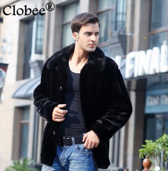 2019 plus size male faux fur outwear jaqueta masculina winter warm thick coat fur turn-on collar coat faux mink overcoat d13, Black
2019 plus size male faux fur outwear jaqueta masculina winter warm thick coat fur turn-on collar coat faux mink overcoat d13, Black
