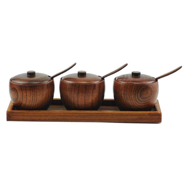 natural wood seasoning box, used as condiment containers, seasoning box set with solid wood spoon, including 3 sets of salt boxe
natural wood seasoning box, used as condiment containers, seasoning box set with solid wood spoon, including 3 sets of salt boxe