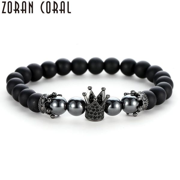 2018 brand fashion men's bracelet black beads micro pave cz crown charm matte stretch men's bracelet gift pulseira masculina, Golden;silver
2018 brand fashion men's bracelet black beads micro pave cz crown charm matte stretch men's bracelet gift pulseira masculina, Golden;silver