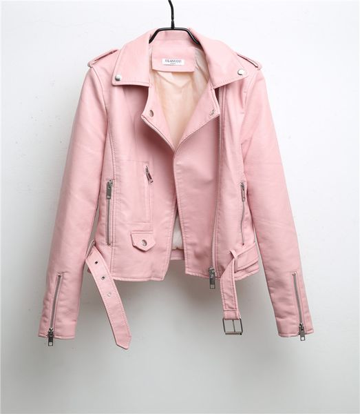 pu leather jacket women fashion bright colors black motorcycle coat short faux leather biker jacket soft female, Black;brown
pu leather jacket women fashion bright colors black motorcycle coat short faux leather biker jacket soft female, Black;brown