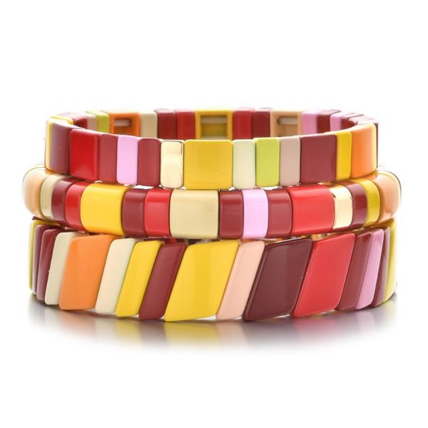charm bracelets pulseira feminina bohemian bracelet handmade friendship stackable enamel rainbow tile fashion punk bangles dropship, Golden;silver
charm bracelets pulseira feminina bohemian bracelet handmade friendship stackable enamel rainbow tile fashion punk bangles dropship, Golden;silver