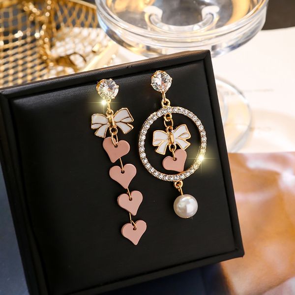 elegant pink heart-shaped hanging dangle asymmetric women's earrings 2020 new trend rhinestone fashion stud earrings cl2-016, Silver
elegant pink heart-shaped hanging dangle asymmetric women's earrings 2020 new trend rhinestone fashion stud earrings cl2-016, Silver
