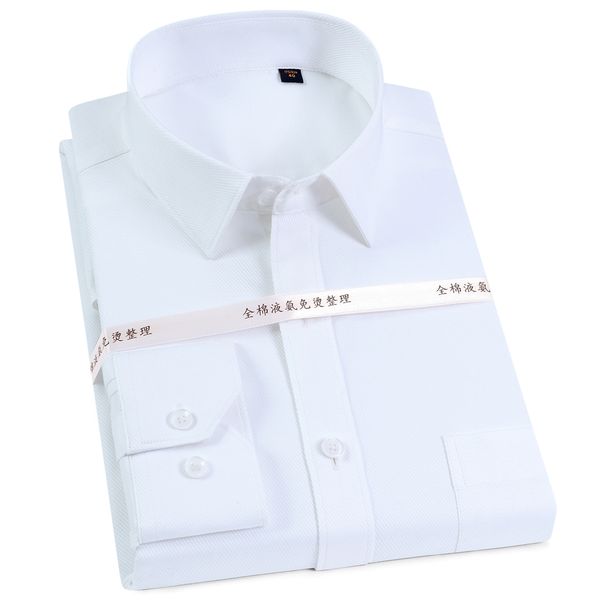 pure cotton men dress shirts mens slim fit casual shirt twill solid color formal social work shirt easy care, White;black
pure cotton men dress shirts mens slim fit casual shirt twill solid color formal social work shirt easy care, White;black