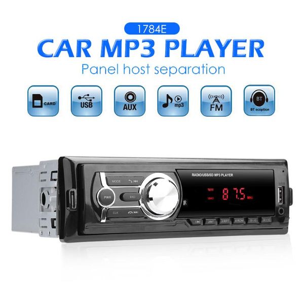 car audio vodool 1784e 1din in-dash radio detachable panel 12v digital bluetooth music stereo mp3 player fm aux usb head unit
car audio vodool 1784e 1din in-dash radio detachable panel 12v digital bluetooth music stereo mp3 player fm aux usb head unit