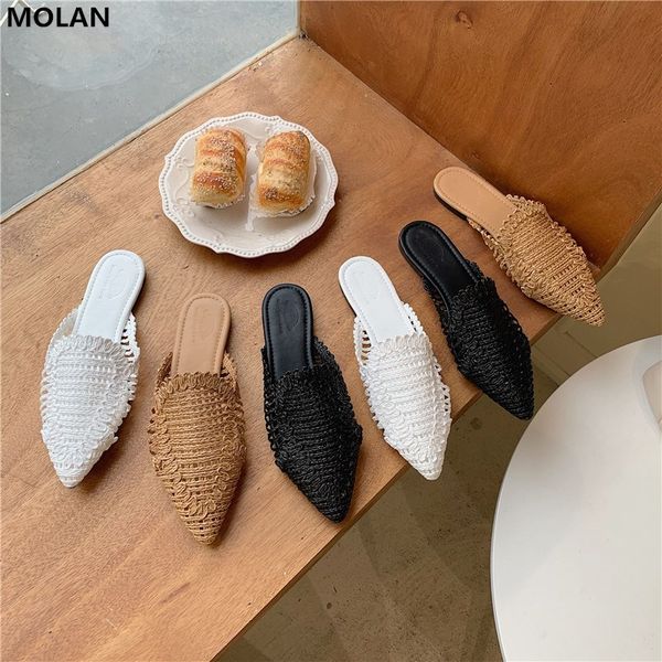 molan 2020 summer korean fashion good quality flat slide cane slipper design hallow women mules flip flop for beach casual, Black
molan 2020 summer korean fashion good quality flat slide cane slipper design hallow women mules flip flop for beach casual, Black