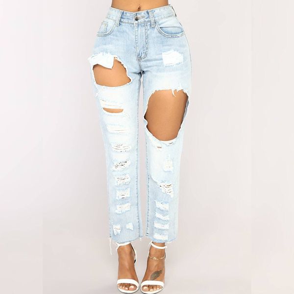 size 3xl fashion woman's female straight skinny ripped denim pencil jeans pants leggings trousers clothing clothes 2019, Blue
size 3xl fashion woman's female straight skinny ripped denim pencil jeans pants leggings trousers clothing clothes 2019, Blue