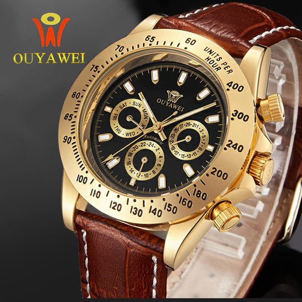 ouyawei men golden watches automatic mechanical watch male clock wrist watch leather relogio masculino for gift, Slivery;brown
ouyawei men golden watches automatic mechanical watch male clock wrist watch leather relogio masculino for gift, Slivery;brown