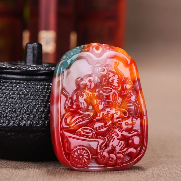 fashion colorful jade fortune rats pendant necklace jewellery chinese hand-carved relax healing women man luck gift rope, Silver
fashion colorful jade fortune rats pendant necklace jewellery chinese hand-carved relax healing women man luck gift rope, Silver