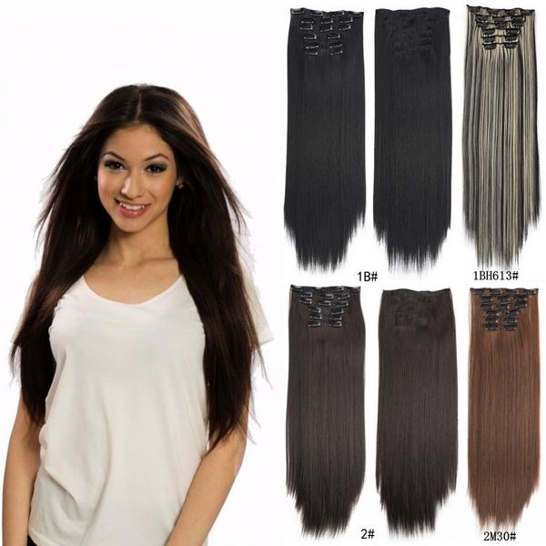 sara women kinky straight hair pieces clip in hair extensions 16 clips queen hair products synthetic hairpiece extension 6pcs/set 50cm20inch, Black;brown
sara women kinky straight hair pieces clip in hair extensions 16 clips queen hair products synthetic hairpiece extension 6pcs/set 50cm20inch, Black;brown