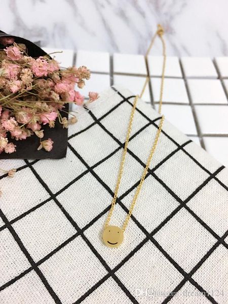 emoji smile face pendant necklace gold plated stainless steel clavicle necklaces for girl/women gift good quality ing, Silver
emoji smile face pendant necklace gold plated stainless steel clavicle necklaces for girl/women gift good quality ing, Silver