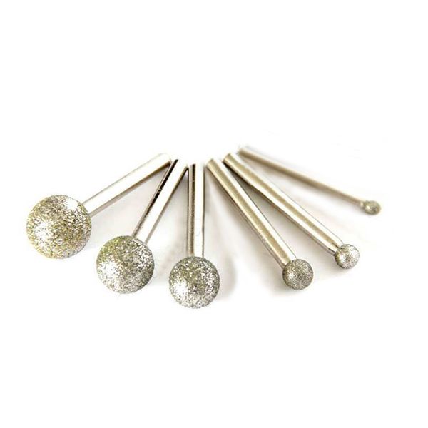 6pcs round diamond grinding head wheel dremel rotary tool burs set accessories mini drill burr disc tools for glass stones
6pcs round diamond grinding head wheel dremel rotary tool burs set accessories mini drill burr disc tools for glass stones