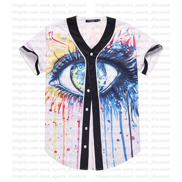 2020 new baseball uniform korean version trend color big eyes printing custom series comfortable and loose breathable t-shirt, Blue;black
2020 new baseball uniform korean version trend color big eyes printing custom series comfortable and loose breathable t-shirt, Blue;black
