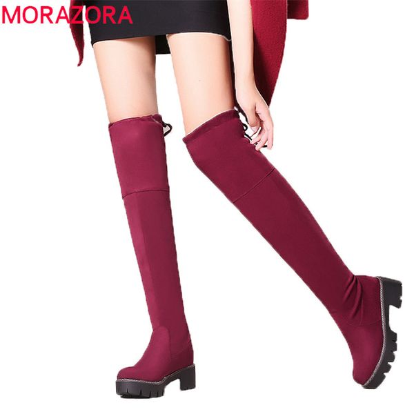 morazora 2020 new arrival thigh high over the knee boots women fashion antiskid platform boots autumn winter ladies shoes, Black
morazora 2020 new arrival thigh high over the knee boots women fashion antiskid platform boots autumn winter ladies shoes, Black