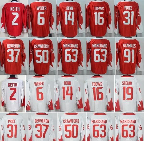31 carey price world cup jersey ice hockey 16 jonathan toews 14 jamie benn 37 patrice bergeron 91 steven stamkos 2 duncan keith, Black;red
31 carey price world cup jersey ice hockey 16 jonathan toews 14 jamie benn 37 patrice bergeron 91 steven stamkos 2 duncan keith, Black;red