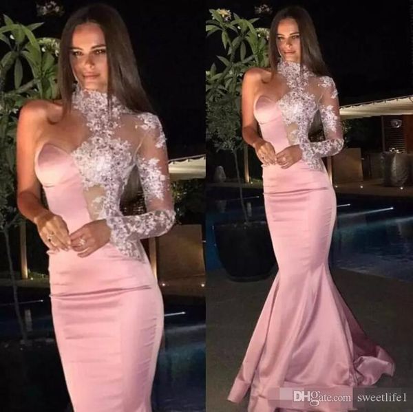 formal mermaid evening dresses 2020 lace high neck sheer one shoulder long sleeves prom gown celebrity dres, Black;red
formal mermaid evening dresses 2020 lace high neck sheer one shoulder long sleeves prom gown celebrity dres, Black;red