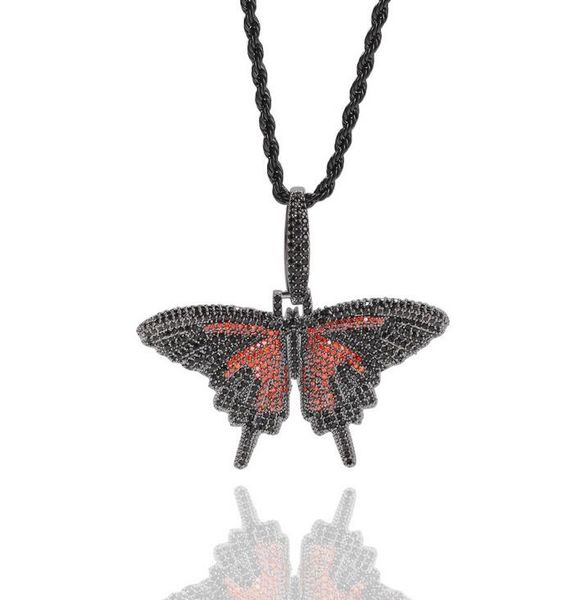 hip hop long red and black butterfly necklace for men women luxury necklace jewelry gold plated copper zircons chain, Silver
hip hop long red and black butterfly necklace for men women luxury necklace jewelry gold plated copper zircons chain, Silver